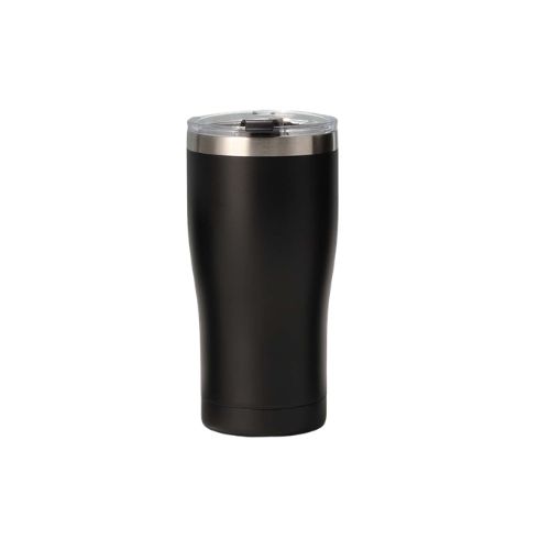 600ml腰型啤酒杯 of 304 Stainless Steel Car Cup with Waist-Shaped Design, Leak-Resistant Sliding Lid & Curved Insulated Body